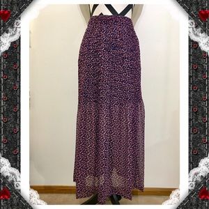 BCBGeneration Print Pleated Maxi Skirt